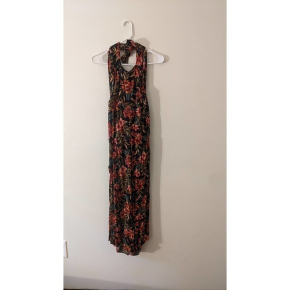 American Eagle Floral Halter Pantsuit Medium, Back Zip - Picture 1 of 10